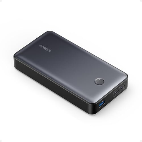 Anker Power Bank, 24,000mAh Portable Charger 65W Battery Pack (PowerCore 24K for Laptop), for MacBook, iPad Pro, iPhone 14/15/16 Series, Apple Watch Series 5