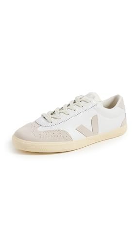 VEJA Women's Volley Sneaker, White/Natural, 8